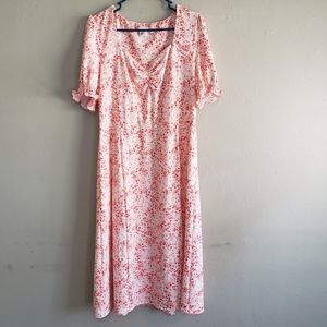 New Cato Pink Floral Dainty Dress XL